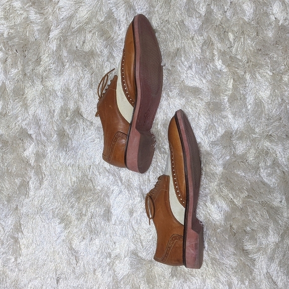 Cole Haan Tan Linen Wingtip Oxfords 12M - Picture 6 of 14